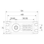 SW-2294SG BRUSHLESS HiVOLT 4S Digitální servo WATERPROOF (75kg-0,11s/60°)