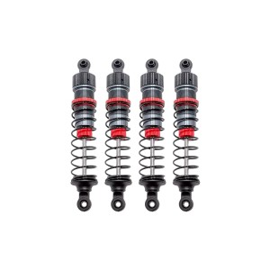 1/12 85mm Hliníkové olejové tlumiče kompletní vč. 3 sad pružin (H/S/M), 4 ks