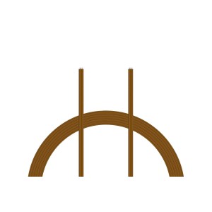 Kabel PVC 0.055mm2 10m (hnědý)