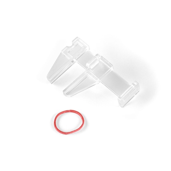 Plastová svorka malá, transparentní, 100 ks.