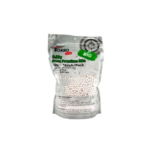 5000 ks 6mm munice/kuličky, biologicky rozložitelné, bílé