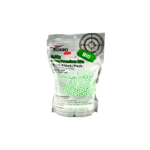 5000 ks 6mm munice/kuličky, biologicky rozložitelné, zelené