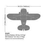 E-flite Gee Bee R-2 1.0m AS3X+ SAFE Select BNF Basic