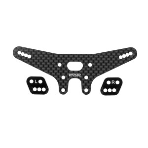 RC10B7.1 FT Set zadní věže tlumičů Gull Dropper desek, - 2mm