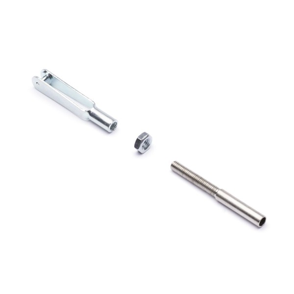 Vidlička kovová M2,5 s ocelovou spojkou 2,3mm 100ks