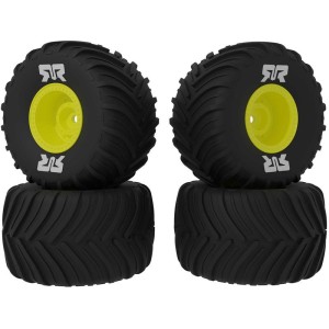 Arrma kolo s pneu dBoots Chevron MT, disk žlutý (4): GROM