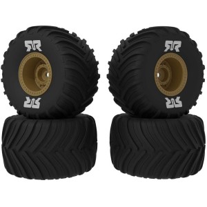 Arrma kolo s pneu dBoots Chevron MT, disk bronzový (4): GROM