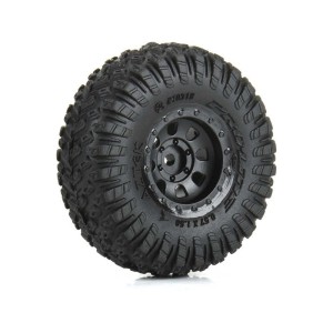 Pro-Line kolo 1:30, pneu Aztek, disk černý Clobber (4): Axial SCX30