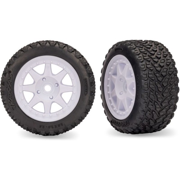 Traxxas kolo, disk 8-spoke, pneu Rally, přední (2)