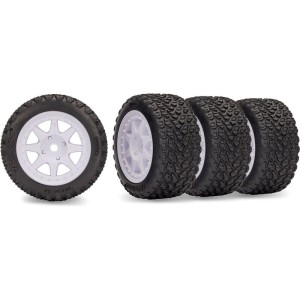 Traxxas kolo, disk 8-spoke, pneu Rally (sada 4ks)