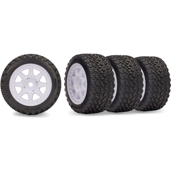 Traxxas kolo, disk 8-spoke, pneu Rally (sada 4ks)