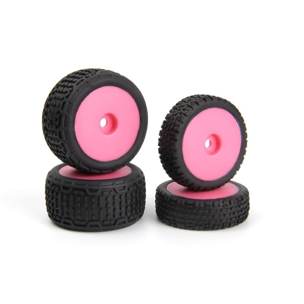 Microbe Buggy kola kompletní (růžová/přední/zadní)