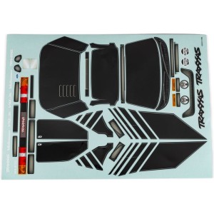 Traxxas samolepky Ford RS200 černé