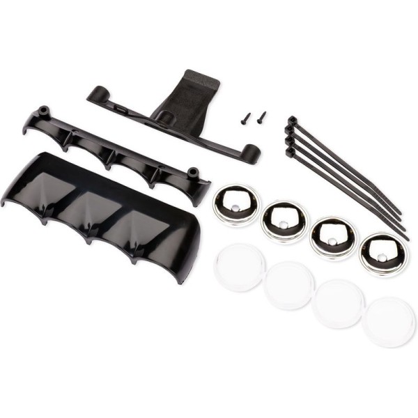 Traxxas držák LED osvětlení černá (pro Ford RS200)