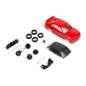 nano-TTR 1989 BMW M3 E30 Ravaglia - červená - nalakovaná karoserie