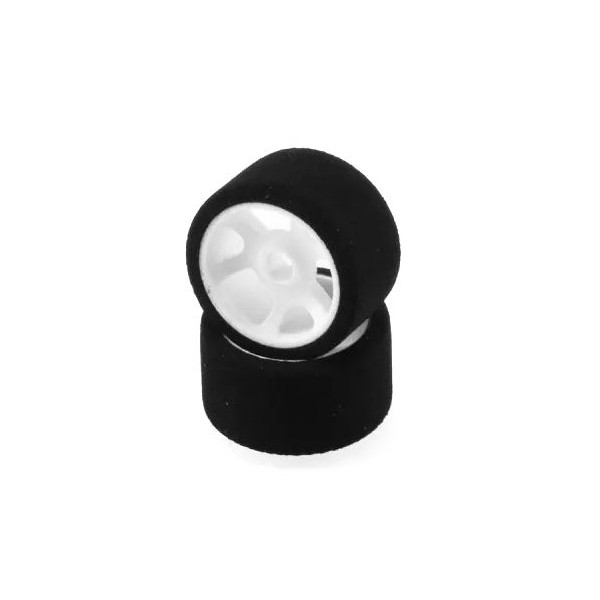 Mechové přední gumy, 1/12, bílý disk, T-FOAM