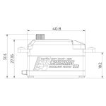 SV-1259MG HiVOLT digitální servo - LOW PROFILE (22kg-0,075s/60°)