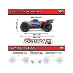 Arrma Mini Kraton 3S DSC BLX 1:16 4WD RTR červená/modrá