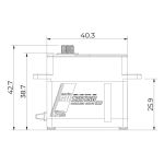 SV-1281SG HiVOLT digitální servo (60kg-0,14s/60°)