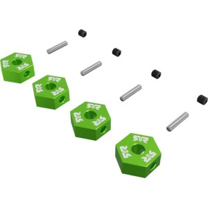 Arrma unašeč kola šestihranný 12mm, zelený (4)