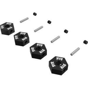 Arrma unašeč kola šestihranný 12mm, černý (4)