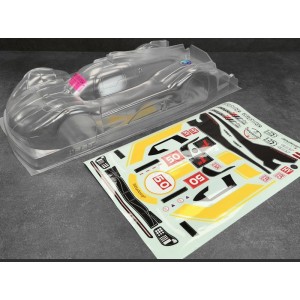 Karoserie čirá 499T Hypercar 1/10 190mm pro Tamiya TT-02, lehká