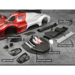 Set doplňků pro karoserii 499T LMH (interiér s helmou, paraboly světel a zadní difuzor)