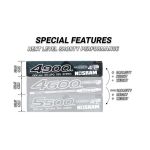 HV Ultra LCG Modified Shorty GRAPHENE-4.2 4900mAh Hardcase aku - 7.6V LiPo - 130C/65C