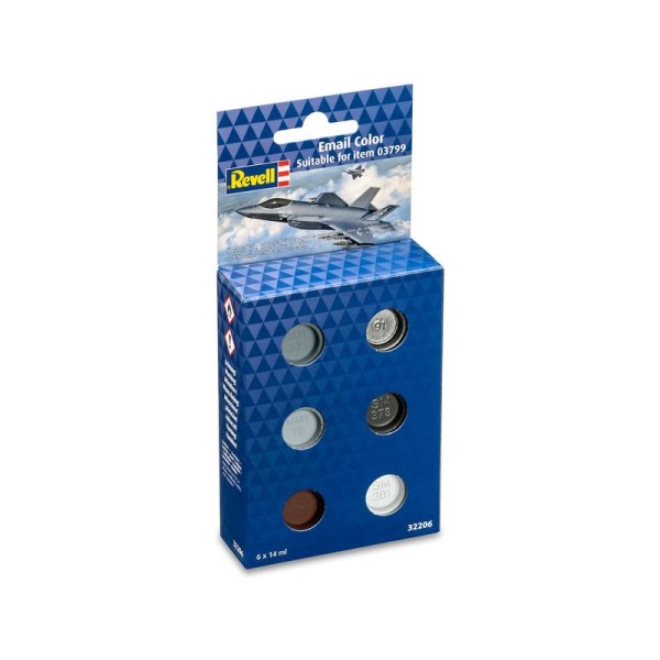 Revell sada emailových barev - F35 (6x14ml)