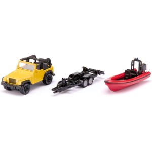 SIKU Blister - Jeep se člunem