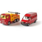 SIKU Blister - Odtahové auto s dodávkou