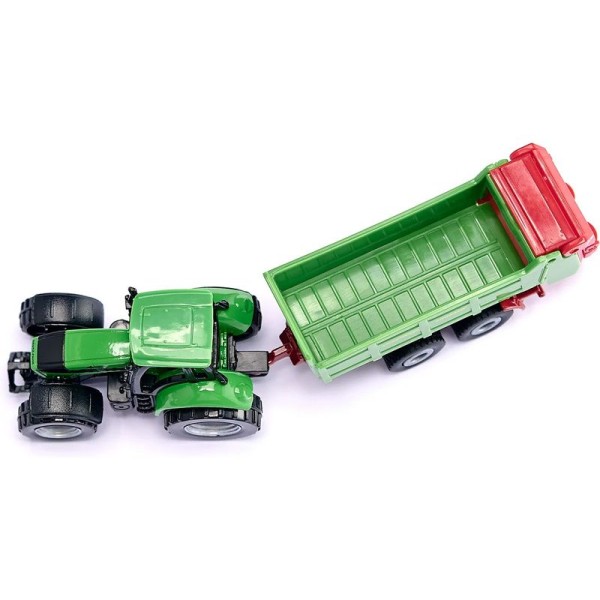 SIKU Blister - Traktor s univerzální vlečkou