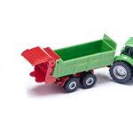 SIKU Blister - Traktor s univerzální vlečkou