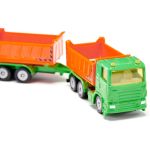 SIKU Blister - Nákladní auto se sklápěcí korbou a vlekem