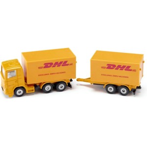SIKU Blister - DHL kamion s přívěsem
