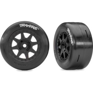 Traxxas kolo, disk 8-spoke, pneu slick (zadní) (2)