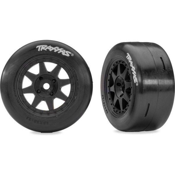 Traxxas kolo, disk 8-spoke, pneu slick (přední) (2)