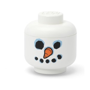 LEGO úložná hlava mini - sněhulák
