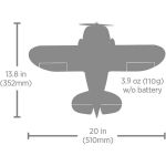 E-flite Gee Bee R-2 0.51m AS3X SAFE Select BNF Basic