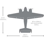 E-flite Beechcraft D18/RC-45J 1.5m BNF Basic AS3X+ SAFE Select