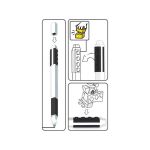 LEGO gelové pero s minifigurkou černé