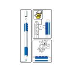 LEGO gelové pero s minifigurkou černé