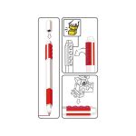 LEGO gelové pero s minifigurkou červené