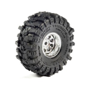 Pro-Line kolo 1:30 s pneu Baja Pro X, disk chromový (4): Axial SCX30