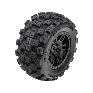 Pro-Line kolo 1:16, pneu Badlands, disk černý H12mm (2): Arrma Mini Kraton