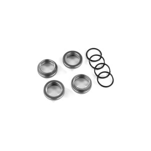 Traxxas stavěcí matice tlumiče GT-Maxx hliníková šedá (4)