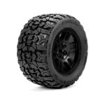 Pro-Line kolo 1:16 s pneu Jaeger, disk Split Six černý 12mm (2): Arrma Mini Kraton