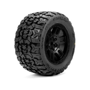 Pro-Line kolo 1:16 s pneu Jaeger, disk Split Six černý 12mm (2): Arrma Mini Kraton