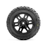 Pro-Line kolo 1:16 s pneu Jaeger, disk Split Six černý 12mm (2): Arrma Mini Kraton