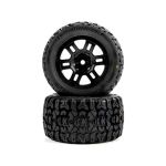 Pro-Line kolo 1:16 s pneu Jaeger, disk Split Six černý 12mm (2): Arrma Mini Kraton